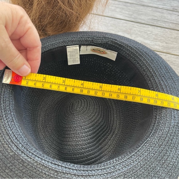 Talbots Black Rolled Brim Hat - Picture 5 of 5